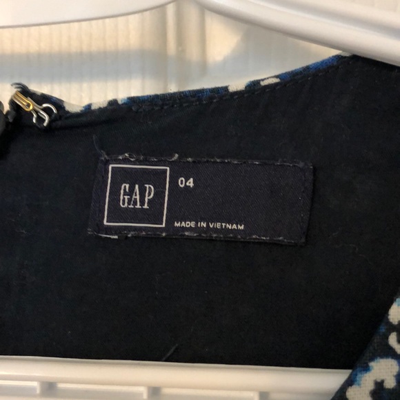 Mini floral print navy cotton dress - Picture 4 of 6